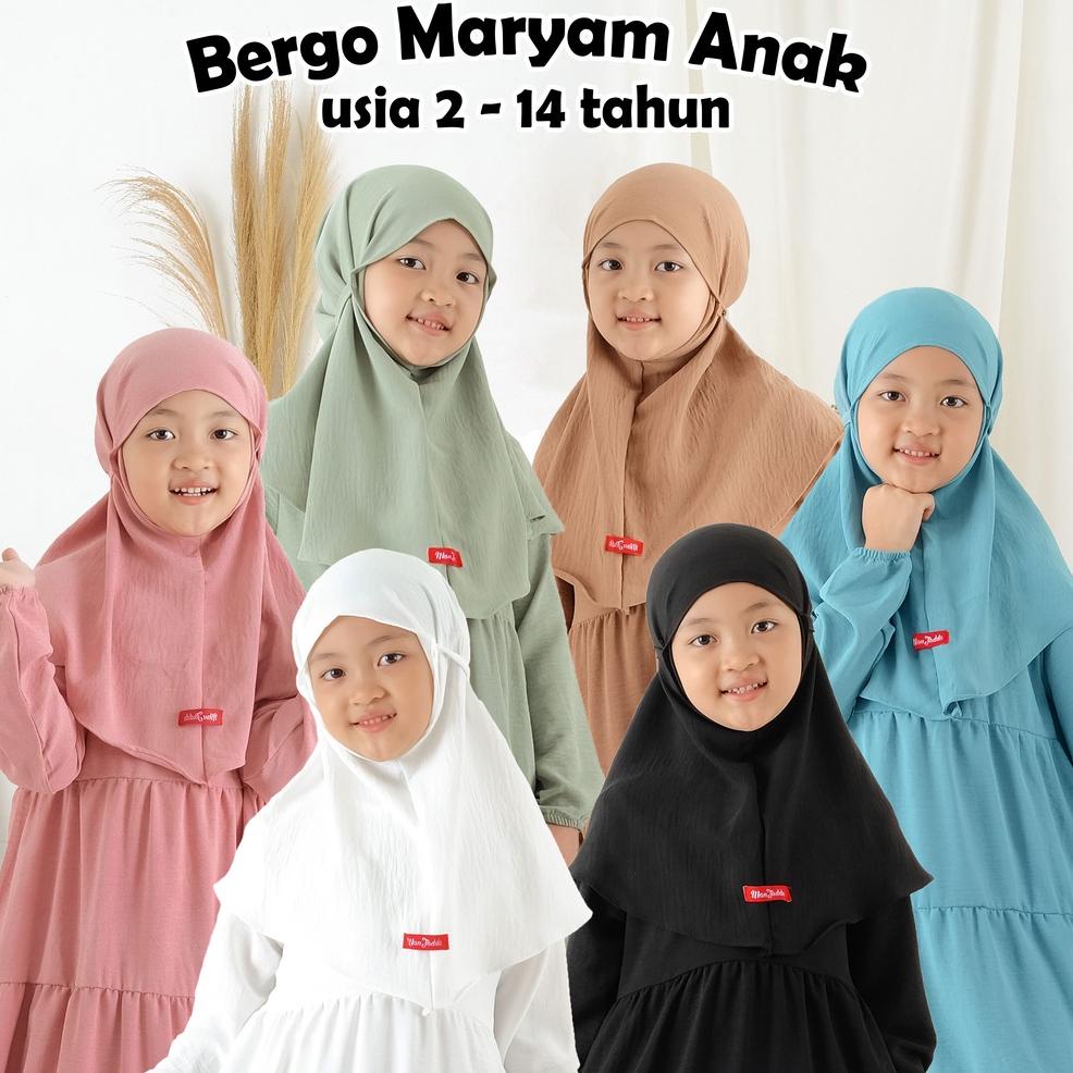 Man Jadda Hijab Anak Instan Bergo Mariyam Crinkle Airflow