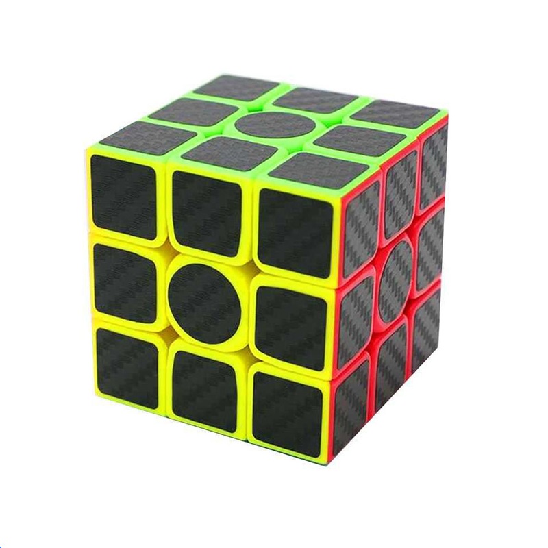 Mi.more 1pc Rubik Carbon 3x3 Rubik Cube Full Color - Rubik Toys / Kids Toys Magic Cube