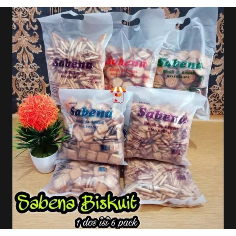 

1 DUS BISKUIT SABENA ISI 6 PCS ( BISA MIX )