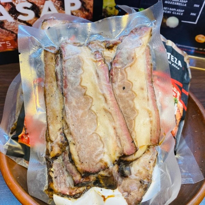 

Sei Sapi Asap Brisket Lengkap Dengan Sambal 500Gram Smoked Brisket