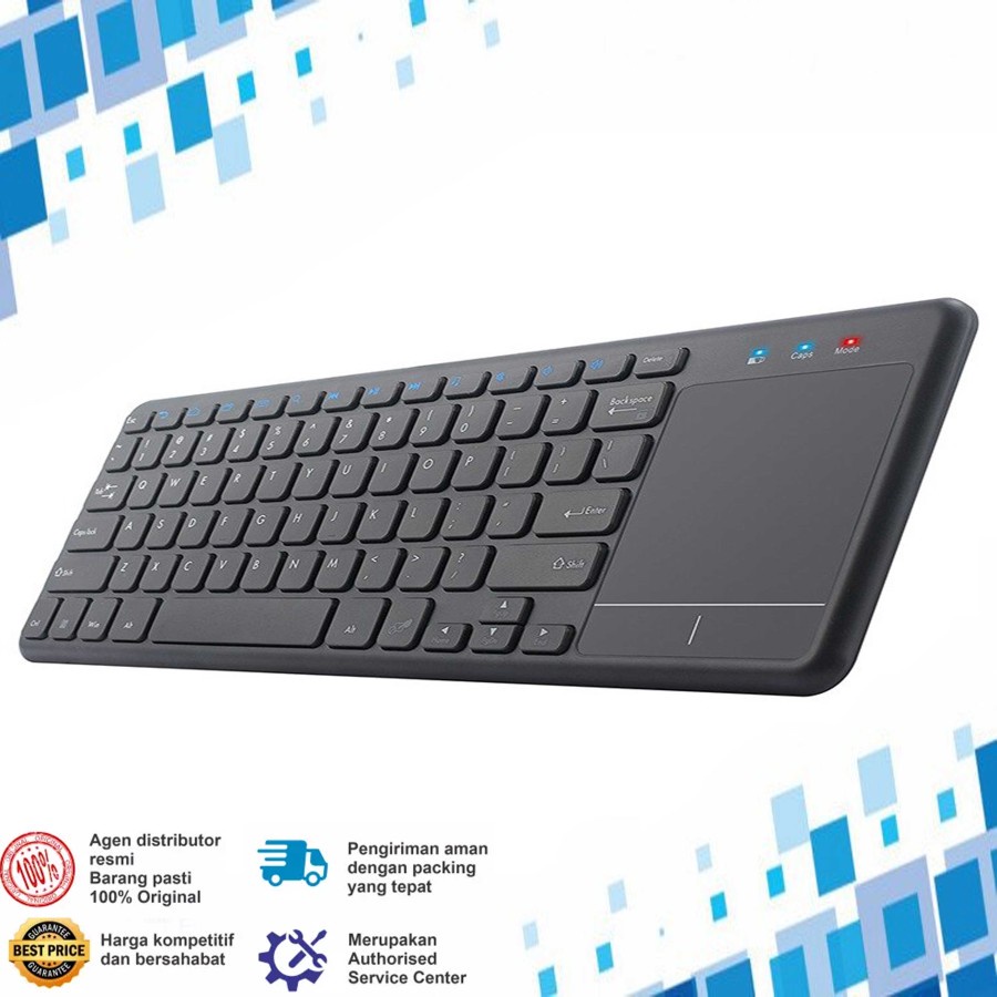 Keyboard Wireless Ultra-Slim with Touch pad CLIPtec RZK355