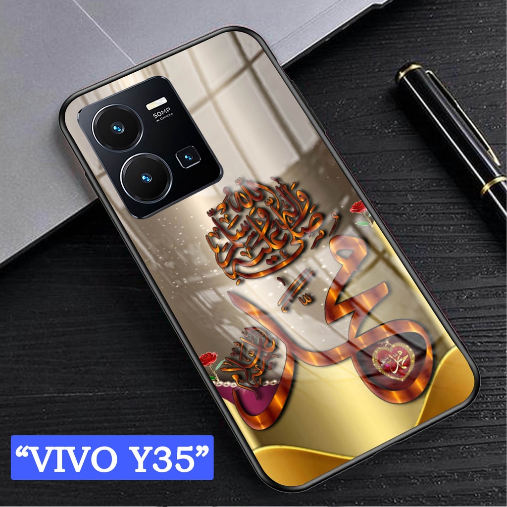 Softcase Glass Kaca VIVO  Y35 - Casing HP VIVO Y35 [ S85 ].