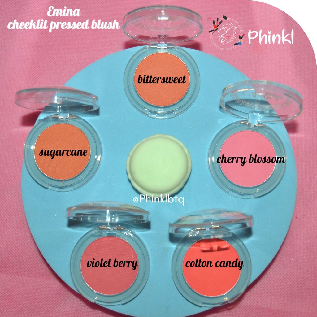 `ღ´ PHINKL `ღ´ ╰☆☆ 𝔢мιℕά ☆☆╮ Emina cheeklit pressed blush on perona pipi lembut hasil natural