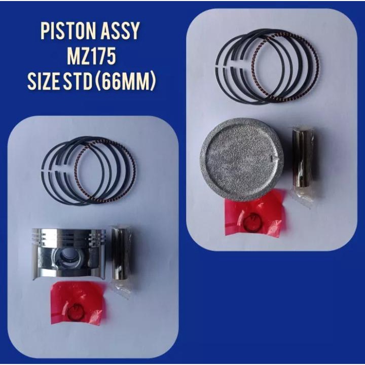 MZ175 RING PISTON ASSY STD 66 MM