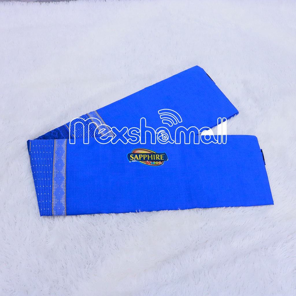 Sarung Anak Sapphire Polos Warna Original I Sarung Tenun Sapphire Anak