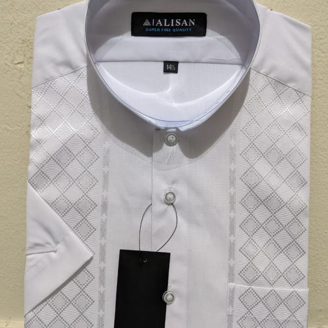 BAYAR DITEMPAT Baju KOKO ALISAN BORDIR lengan pendek TERMURAH /BAJU KOKO PRIA/BAJU KOKO DEWASA/BAJU 