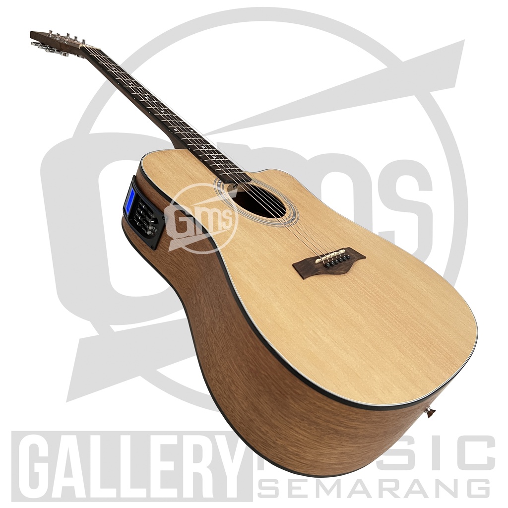ORIGINAL!!! Gitar Akustik Elektrik Import Merk Cowboy GWC-240 NA GWC 240NS Equalizer Tuner LC Prener