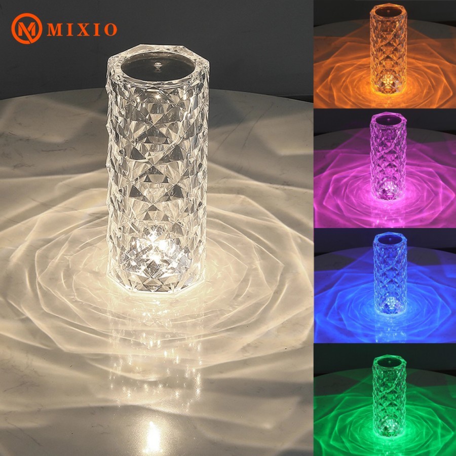 MIXIO X1 Lampu meja led crystal Diamond table lamp 16 colour light RGB