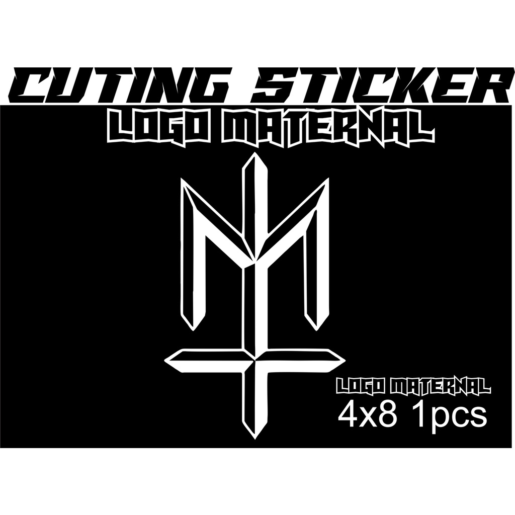 STICKER CUTING LOGO MATERNAL STIKER CUTING HELM MOTOR VISOR CASING DLL