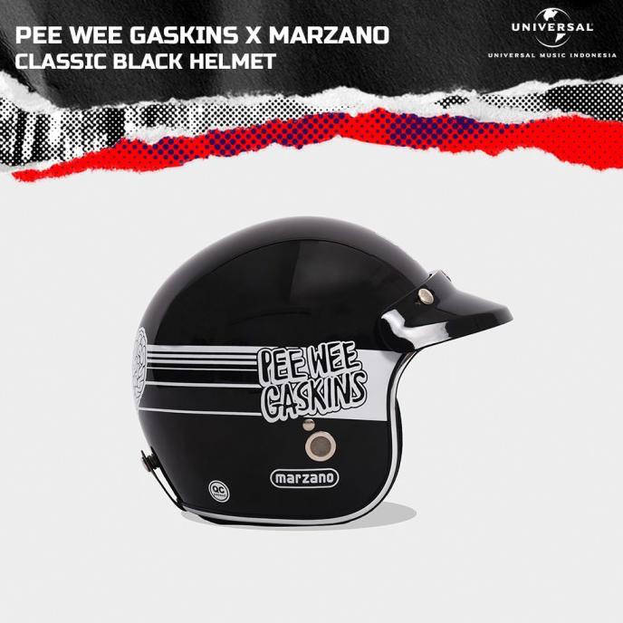 Pee Wee Gaskins x Marzano - Classic Black Helmet