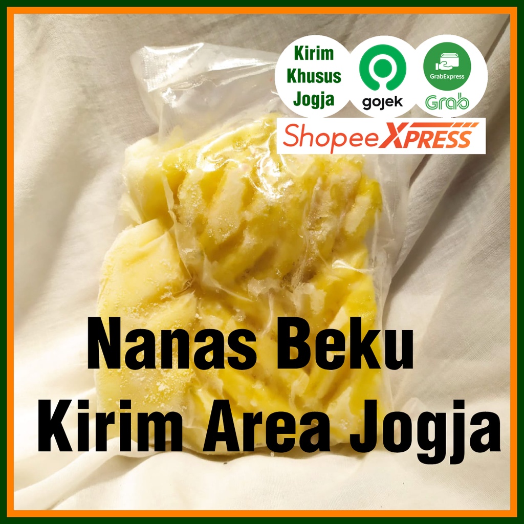 

Frozen Fruit Nanas / Buah beku Pineapple 500 gr 1kg AREA JOGJA ONLY