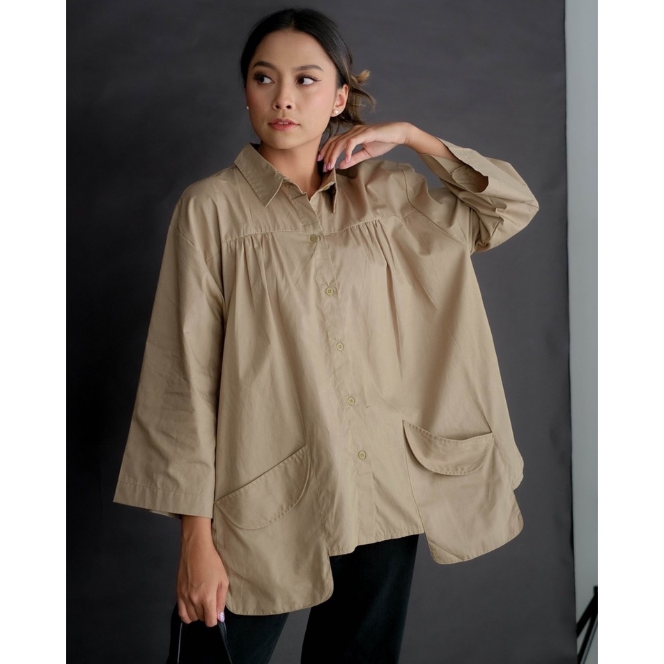 Myrubylicious IRNADA SHIRT KODE 80180  |  SHIRT | KEMEJA WANITA | KEMEJA COTTON | KEMEJA LENGAN PANJANG | KEMEJA OVERSIZED