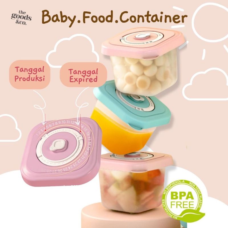 [rumahbayipdg] Baby food container wadah Mpasi tempat penyimpanan makanan bayi
