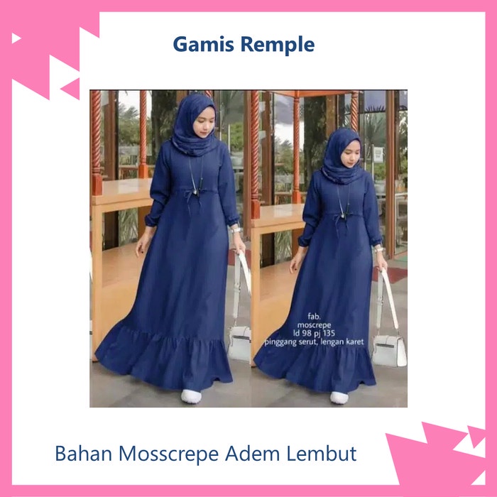 PROMO BAJU GAMIS WANITA TERBARU SET SYARI MURAH BERGARANSI WM-13 - HITAM, L TERLARIS ELEGAN MURAH SY