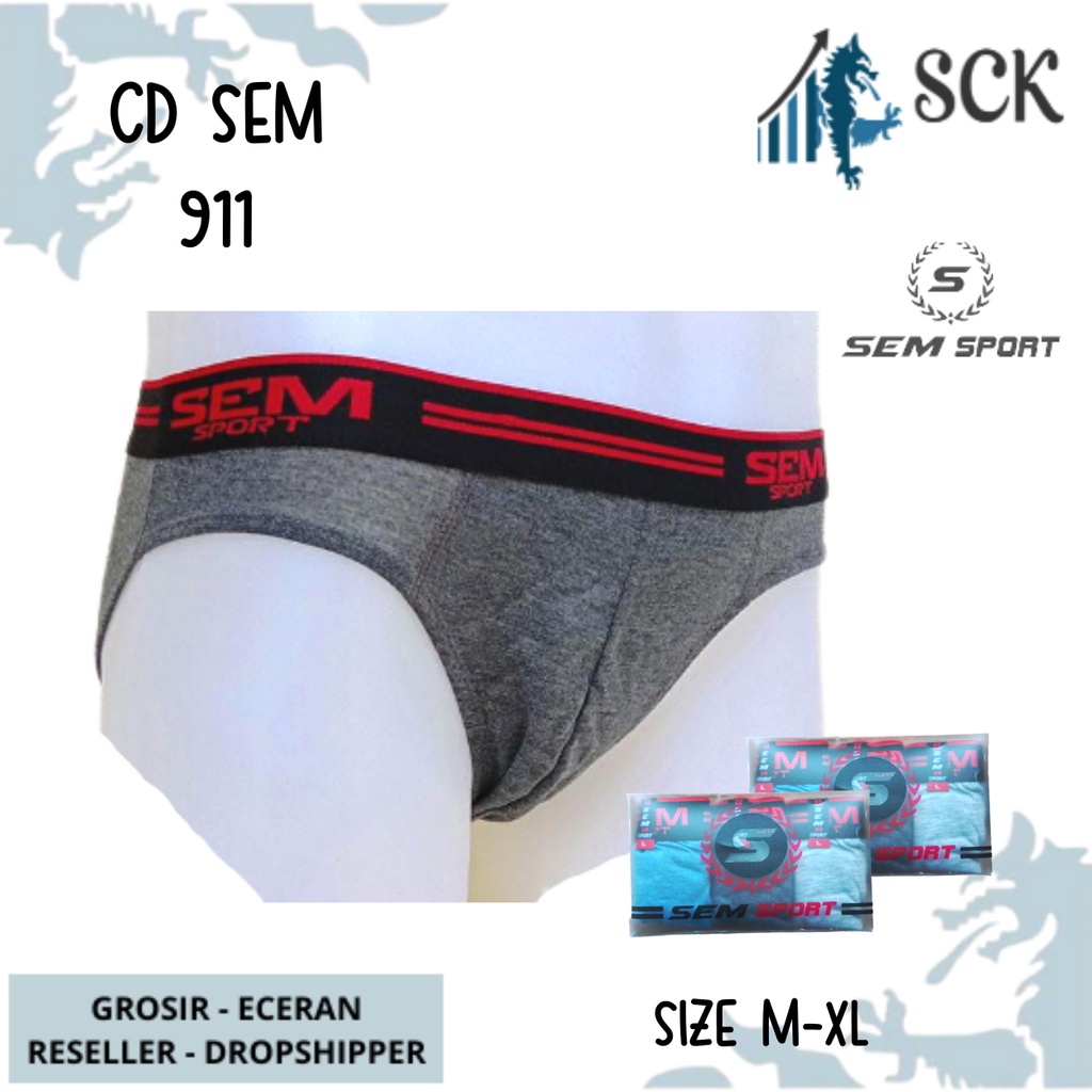 [ISI 3] CD Pria SEM SPORT MIKA 911 / Celana Dalam Pria / Cd Cowok Dewasa