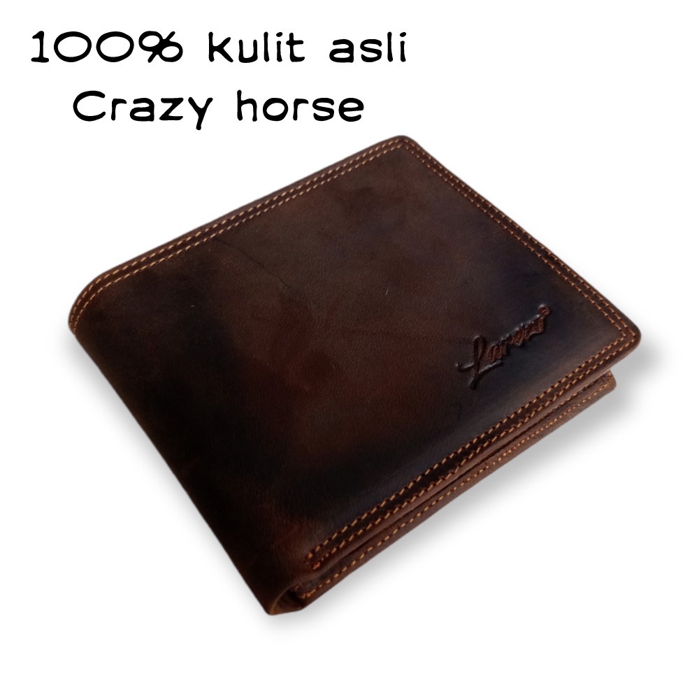 dompet pria kulit original / dompet pria kulit crazy horse asli / dompet pria kulit asli