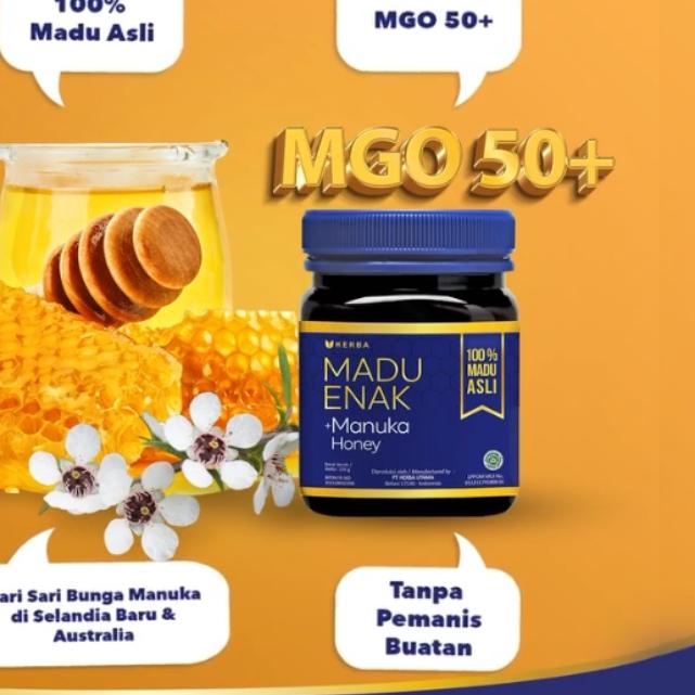 

▲ Enak Manuka MGO 50+ 250gr dari sari bunga Manuka ✲