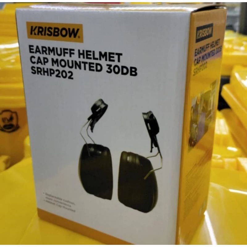Earmuff Helmet cap Mounted 30db Krisbow SRHP202