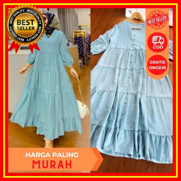 Ls - Terbaru Shabira Kaftan Bahan Ceruty Babydoll Kaftan Wanita Terbaru 2023 Kaftan Wanita Simple El