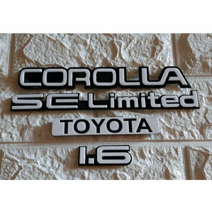 EMBLEM BAGASI SET COROLLA TWINCAM AE92 HAND MADE