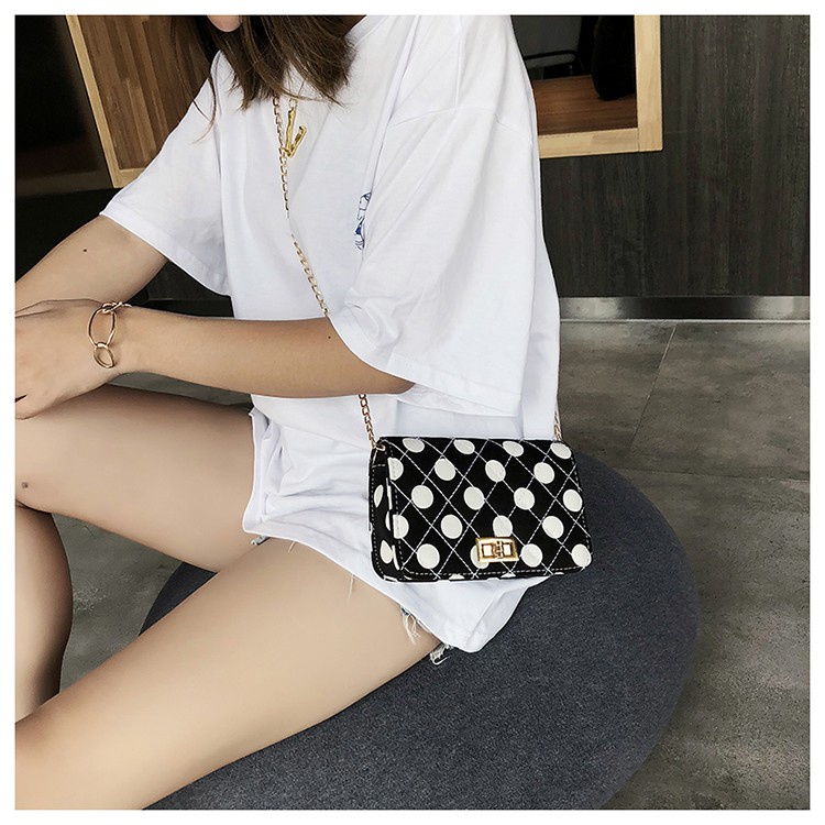 FYG 1263 TAS SELEMPANG POLKADOT MINI FASHION WANITA IMPORT