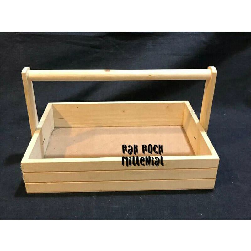 Wooden Hampers 30x20x9 Wooden Storage Keranjang Parcel Keranjang Hampers Gift Box Hampers Keranjang 