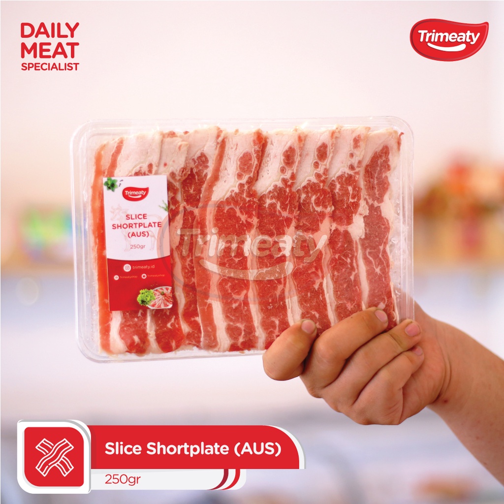 

Slice Shortplate AUS / Daging Sapi Iris / Daging Yoshinoya / Daging Shabu-shabu - 250gr & 500gr