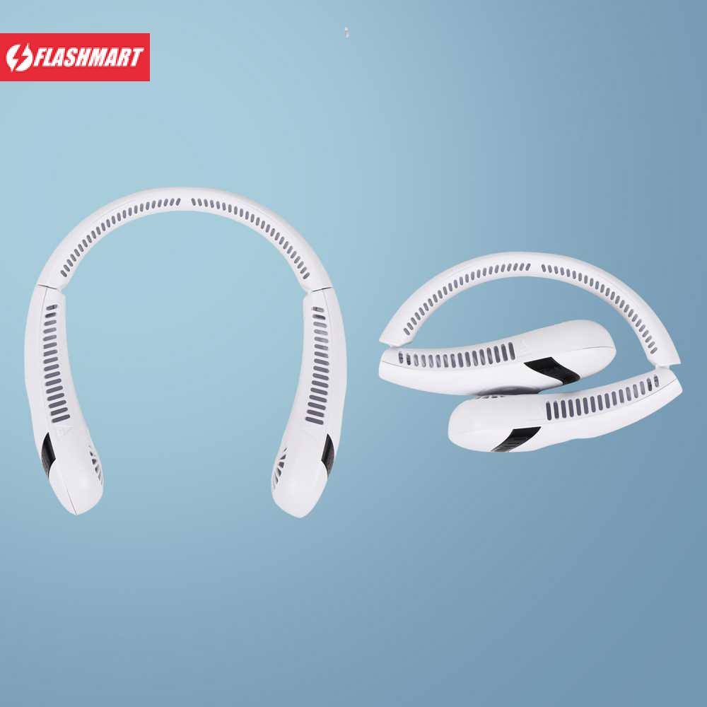 Flashmart Kipas Angin Leher Portable Neck Fan Rechargeable 5000mAh - H11