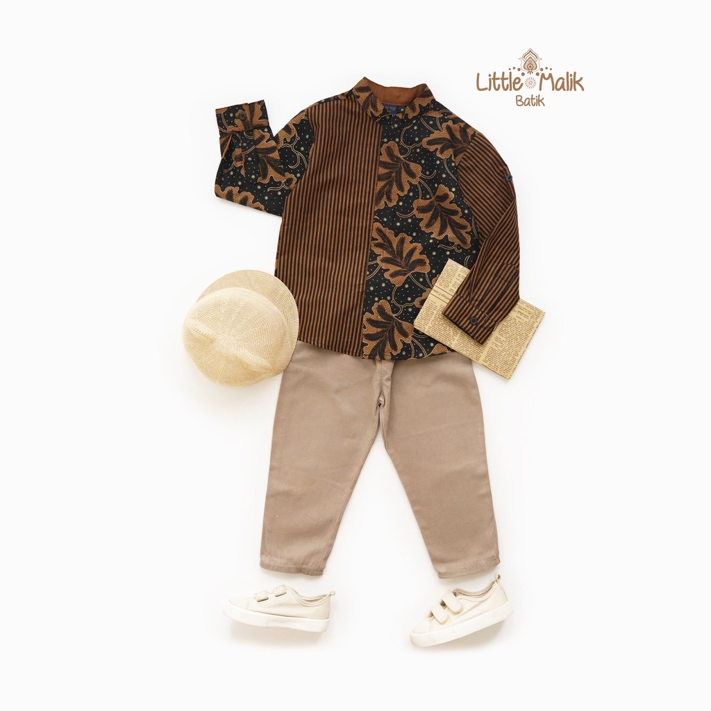 Kemeja Batik Anak Lengan Panjang By Little Malik Batik, Lawasan Solo