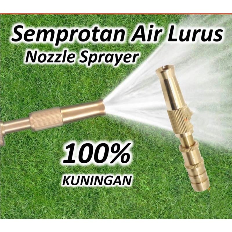 Kepala Semprotan Air Bahan Kuningan / Hose Nozzle Spray