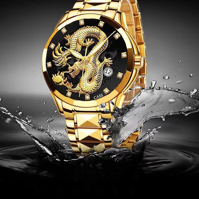 BOOMING JAM TANGAN PRIA ANTI AIR ORII JAM TANGAN PRIA DEWASA ANTI AIR RELIEF GOLDEN DRAGON JAM TANGA