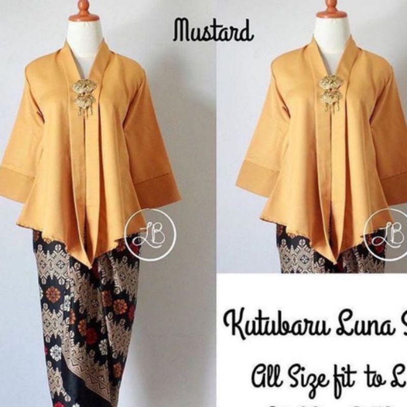 SETELAN KEBAYA FLOY BALOTELI + ROK LILIT BATIK DEWASA PANJANG UKURAN JUMBO BAJU KEBAYA WANITA MUSLIM