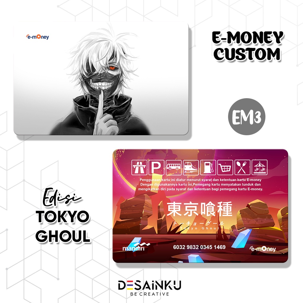 Emoney / Tap Cash / Flazz / Brizzi / edisi TOKYO GHOUL