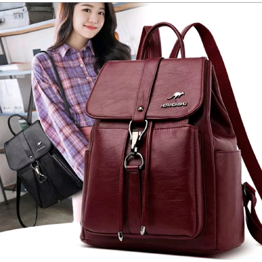 Tas Ransel Wanita tas Ransel Kulit Wainita fashion