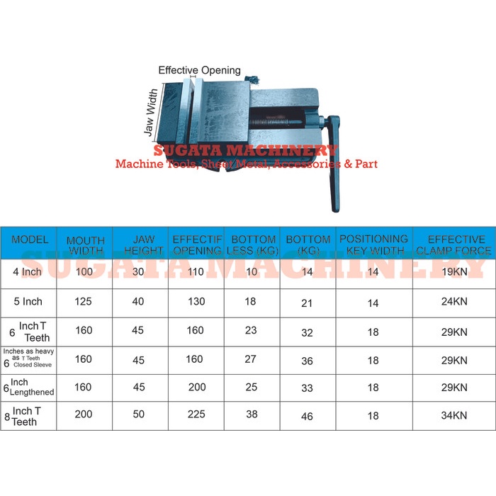 Terlaris Milling Ragum Milling Catok Milling Vise Milling 6 Inch