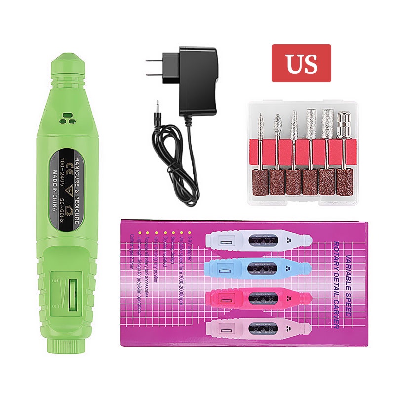 Bor Mini / Alat Ukir Grafir / Gerinda Listrik Mini / Pen Ukir / Pedicure Manicure Machine/mesin bor mini/Electric Nail Drill/Manicure Machine Set