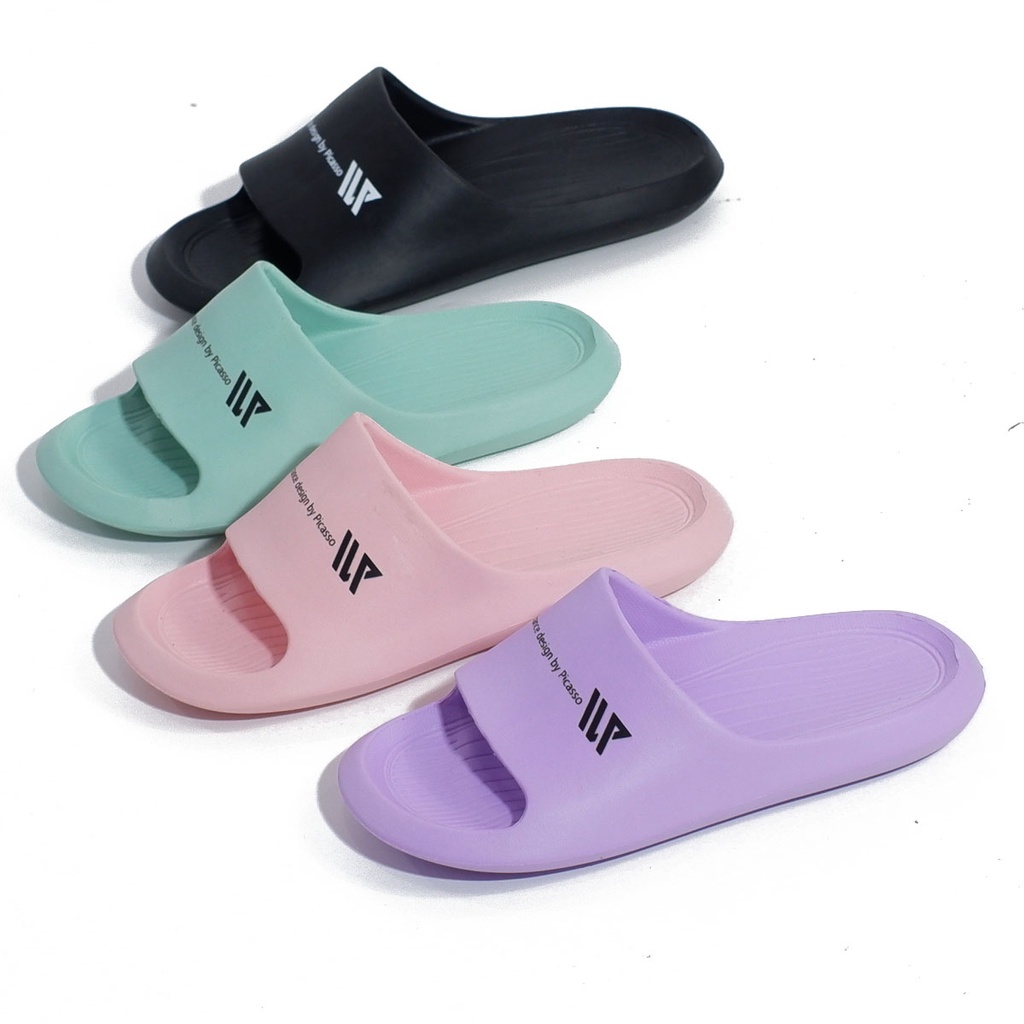 Dua Kaki 533 Sendal Wanita Slop Karet Eva Slip On Original Casual Sandal Rumah Import