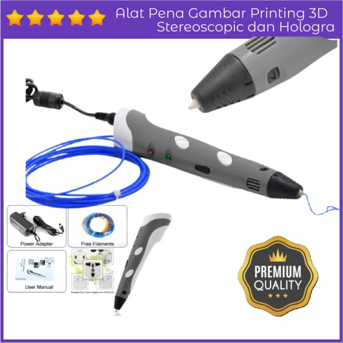 

Terlaris Pensil 3D Printing Pen / 3D Stereoscopic Printing Pen For 3D Drawing