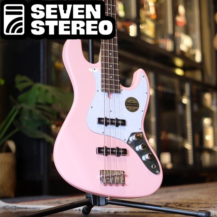 Bacchus WJB360 WJB-360 WJB 360 Jazz Bass Rosewood FB Shell Pink