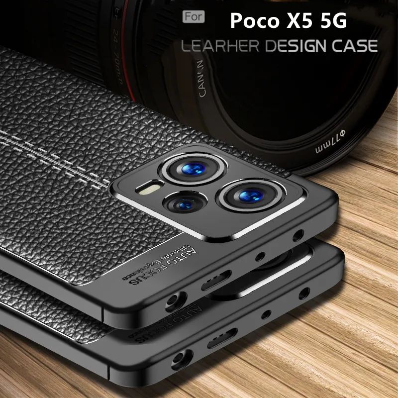 Case Xiaomi Poco X5 5G Softcase Leather Autofocus Original