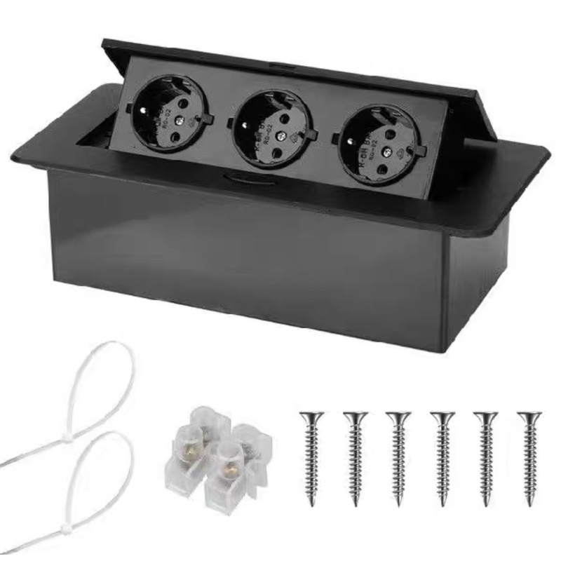 Stop Kontak Tanam Meja 3lubang Desktop SM1