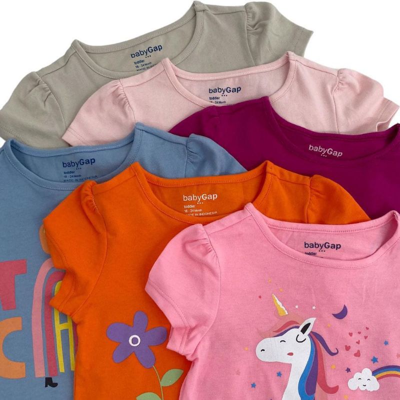 Kaos Anak Perempuan Katalog 2 Size 1-5 thn (Pilih Motif) cmttt