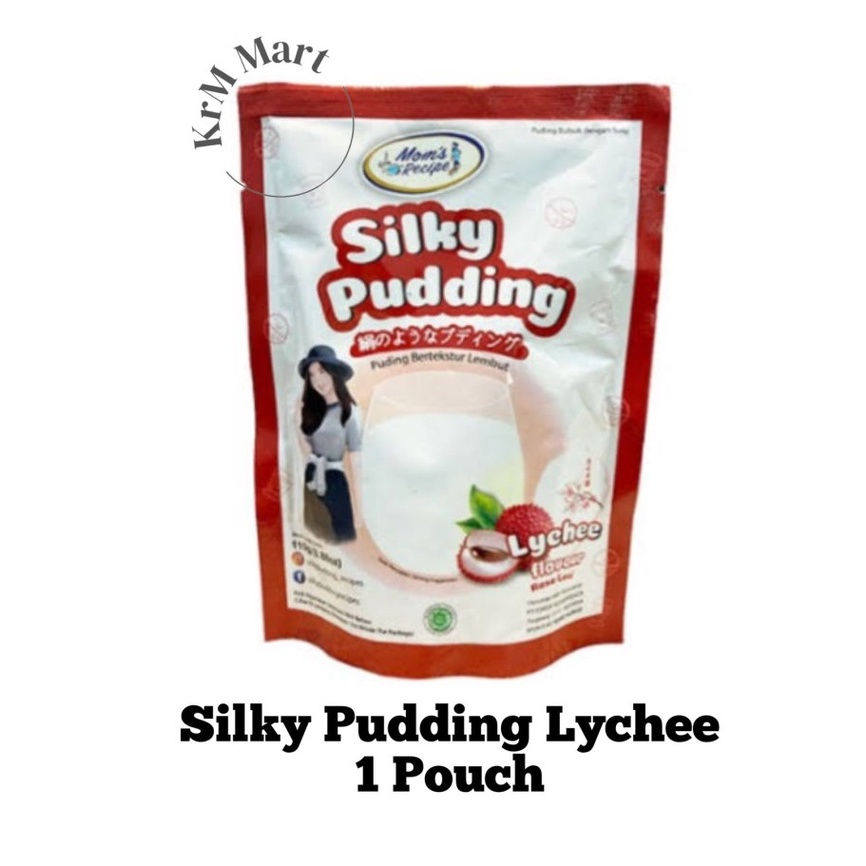 Silky Pudding Lychee 1 Pouch forisa puyo puding leci mom's recipe