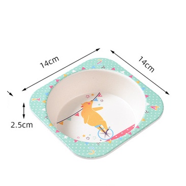 5pcs Set Alat Makan Anak Dengan Variasi Desain Karakter Lucu Peralatan Makan Anak Set