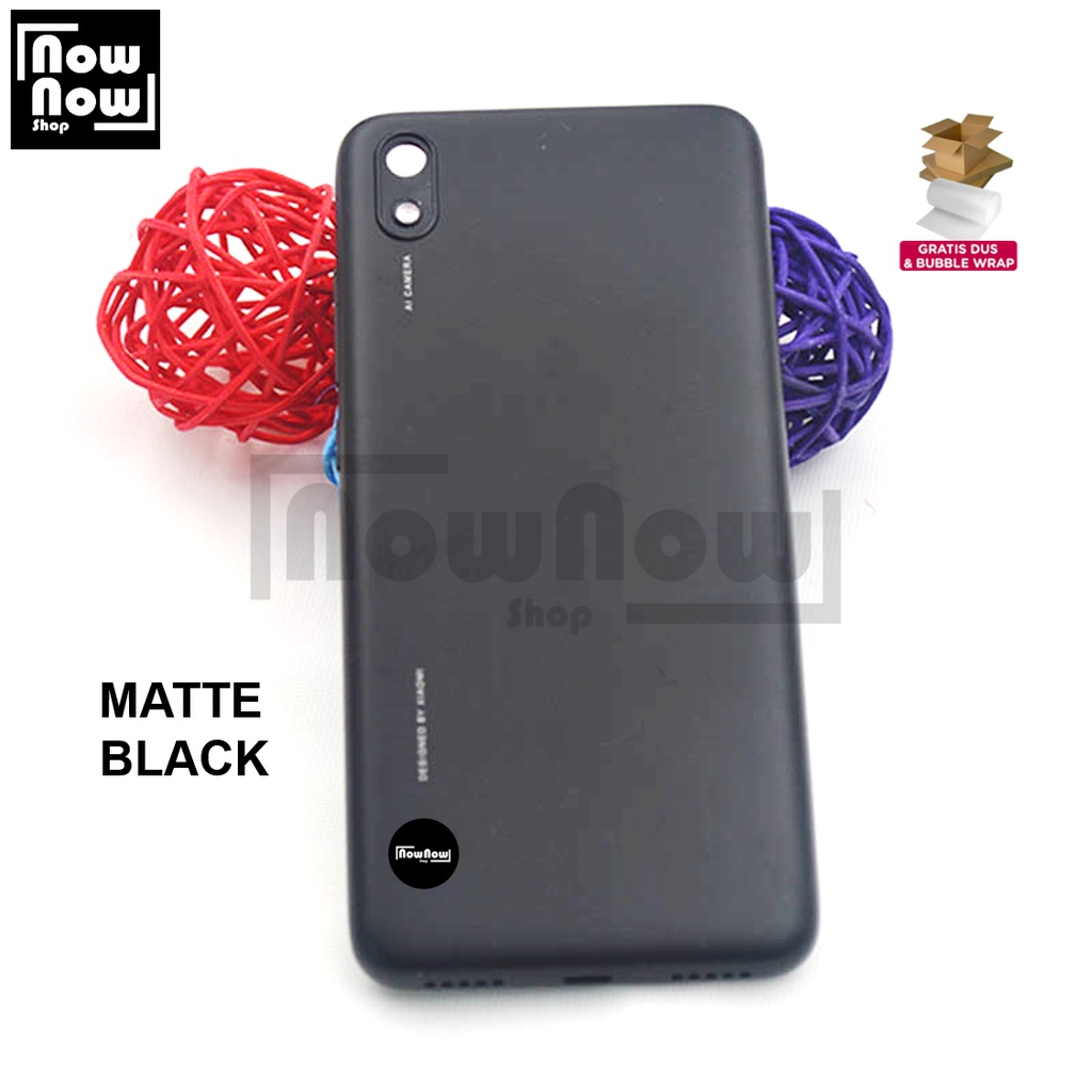 Backdoor Tutup Belakang Baterai Xiaomi Redmi 7A MZB7995IN M1903C3EG M1903C3EH M1903C3EI Backcover Back Casing Housing Cover Belakang Back Case Panel Replacement