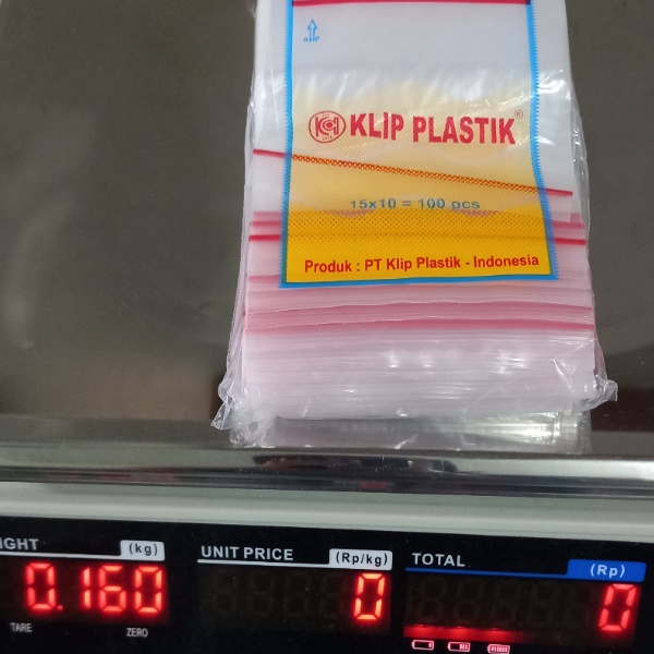 Klip Plastik Top Quality bening transparant 10x15 / 15x10 100 lbr