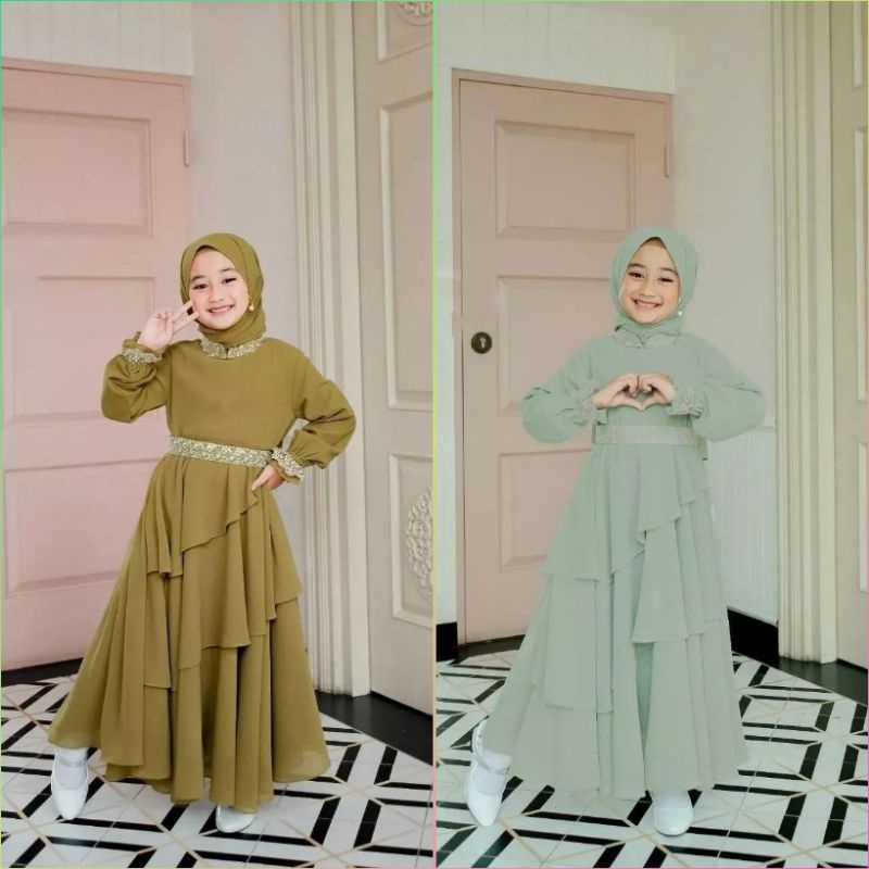 MIKAYLA SYARI ANAK 5 THN - 14 THN + PASMINA GAMIS ANAK TANGGUNG SYARI ANAK BAHAN CIRUTI BEBIDOL GAMIS ANAK TERLARIS SYARI KEKINIAN BAHAN CIRUTY PUL PURING KAMIS ANAK KEKINIAN TERLARIS SYARI TERBARU MIX RENDA BAJU MUSLIM ANAK GAMIS MUSLIM ANAK