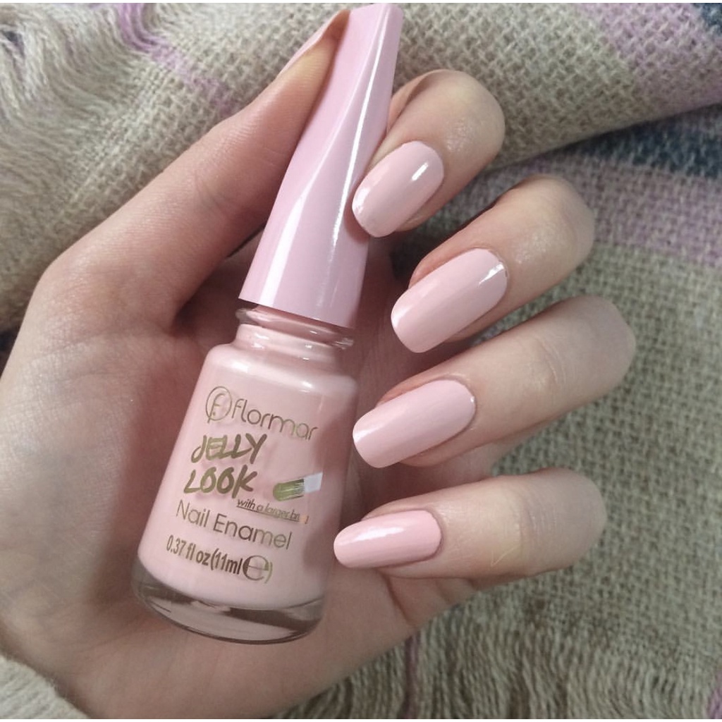 JL43 Icy Pink - Flormar Nail Enamel Jelly Look - Flormar Nail Polish - Cat Kuku Halal Turki - Kutek 