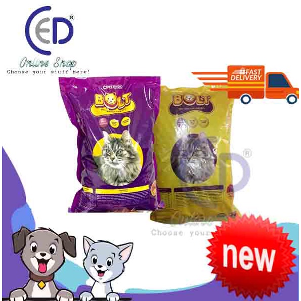 MAKANAN KUCING BOLT TUNA IKAN / DONAT 8KG REPACK VIA EKSPEDISI