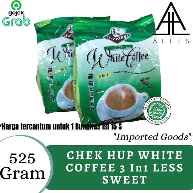 

Chek Hup White Coffe 3 In 1 Less Sweet 525 gram roc04